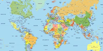 意大利威尼斯世界地图