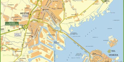威尼斯的地图