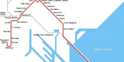 威尼斯的火车站地图